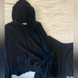 Christy Dawn Black Knit Sweater and Sweats